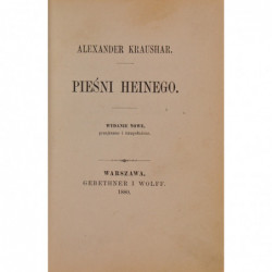 Pieśni Heinego - Alexander Kraushar