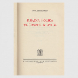 Książka Polska we Lwowie - Anna Jędrzejowska