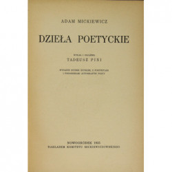 Dzieła Poetyckie - Adam Mickiewicz