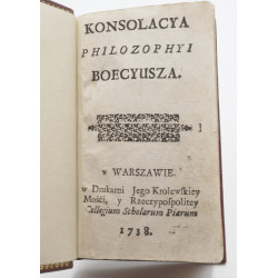 Konsolacya Philozophyi Boecyusza - BOETHIUS ANICIUS