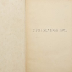Żywot i dzieła Ernesta Renana, X. dr Pawlicki Stefan C. R.