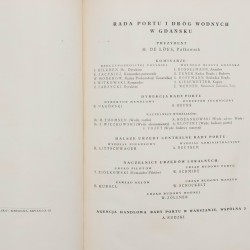 Port Gdański, oprac. przez Radę Portu i Dróg Wodnych w Gdańsku