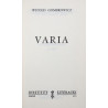 Gombrowicz Witold, Dzieła zebrane. T. X Varia [1973]