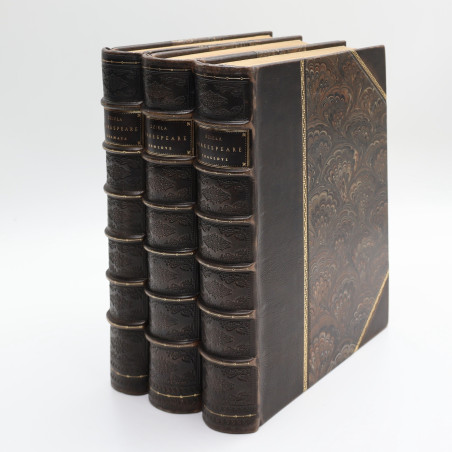 Shakespeare William, Dzieła dramatyczne Williama Shakespeare : wydanie ilustrowane pod red. J. I. Kraszewskiego. T.I-III [1875]
