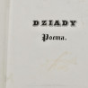 Mickiewicz Adam, Dziadów część trzecia [1833]