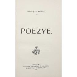 Szukiewicz Maciej, Poezye [1901]