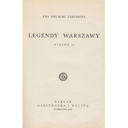 Legendy Warszawy - Ewa Szelburg Zarembina