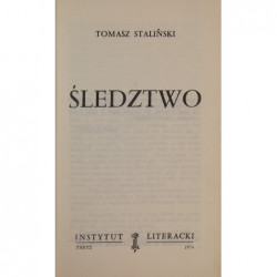 Śledztwo - Tomasz Staliński